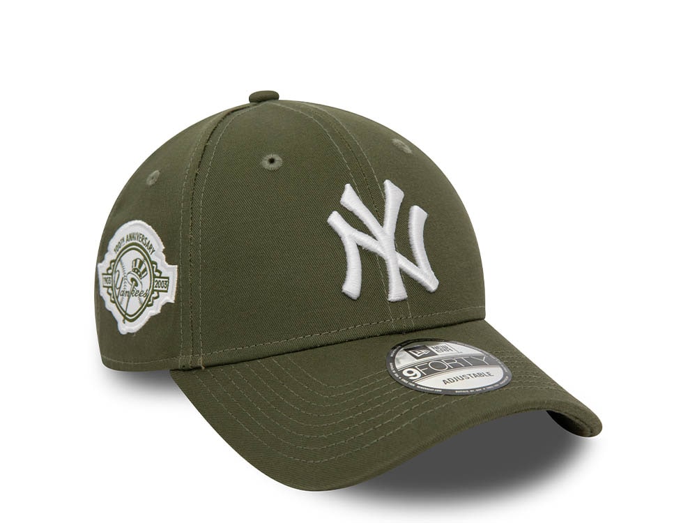 New Era New York Yankees 100th Anniversary Olive 9Forty Strapback Cap