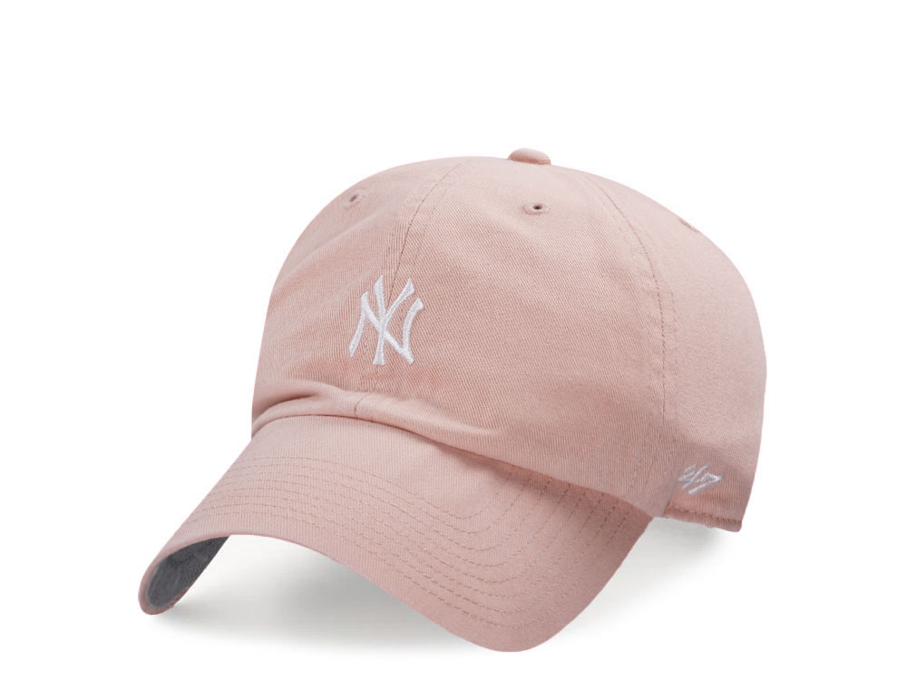 47Brand New York Yankees Dusty Mauve Base Runner Clean up Strapback Hat