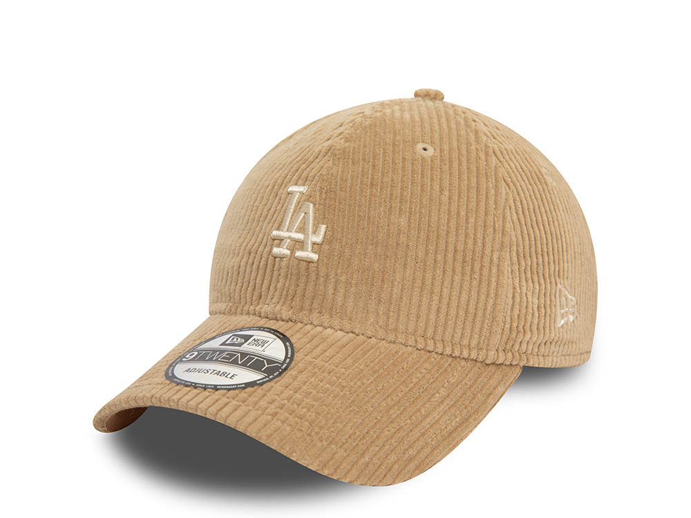 New Era Los Angeles Dodgers Light Brown Cord 9Twenty Strapback Hat