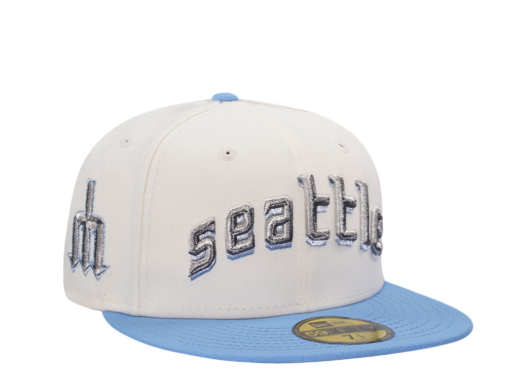 New Era Seattle Mariners City Chrome Two Tone Edition 59Fifty Fitted Cap