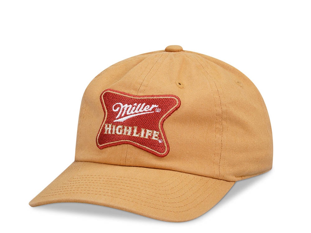 American Needle Millers High Life Ballpark Brown Strapback Hat