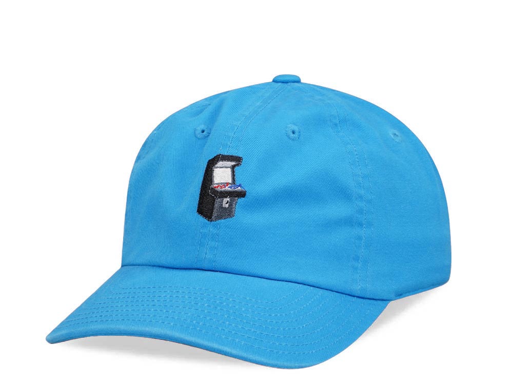 American Needle Arcade Micro Slouch Blue Casual Strapback Hat