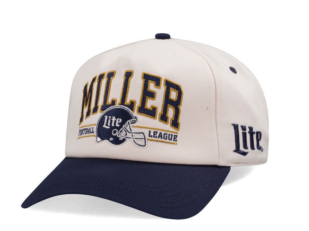 American Needle Miller Lite Roscoe Football Ivory Edition Snapback Cap