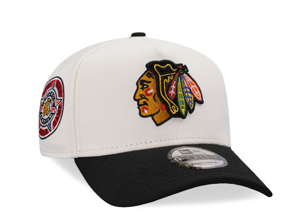 New Era Chicago Blackhawks All Star Game 1991 Chrome Two Tone Edition 9Forty A Frame Snapback Cap