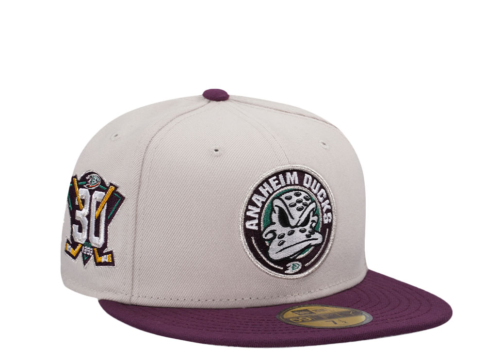 New Era Anaheim Ducks 30th Anniversary Stone Two Tone Edition 59Fifty Fitted Hat