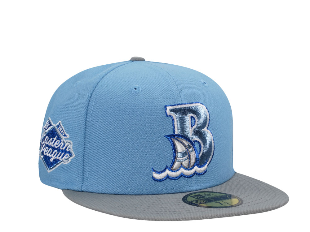 New Era Bowie Baysox Eastern League Edition Sky Blue 59Fifty Fitted Cap