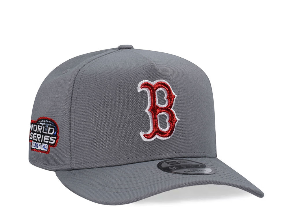 New Era Boston Red Sox World Series 2004 Gray Metallic Edition 9Fifty A Frame Snapback Cap