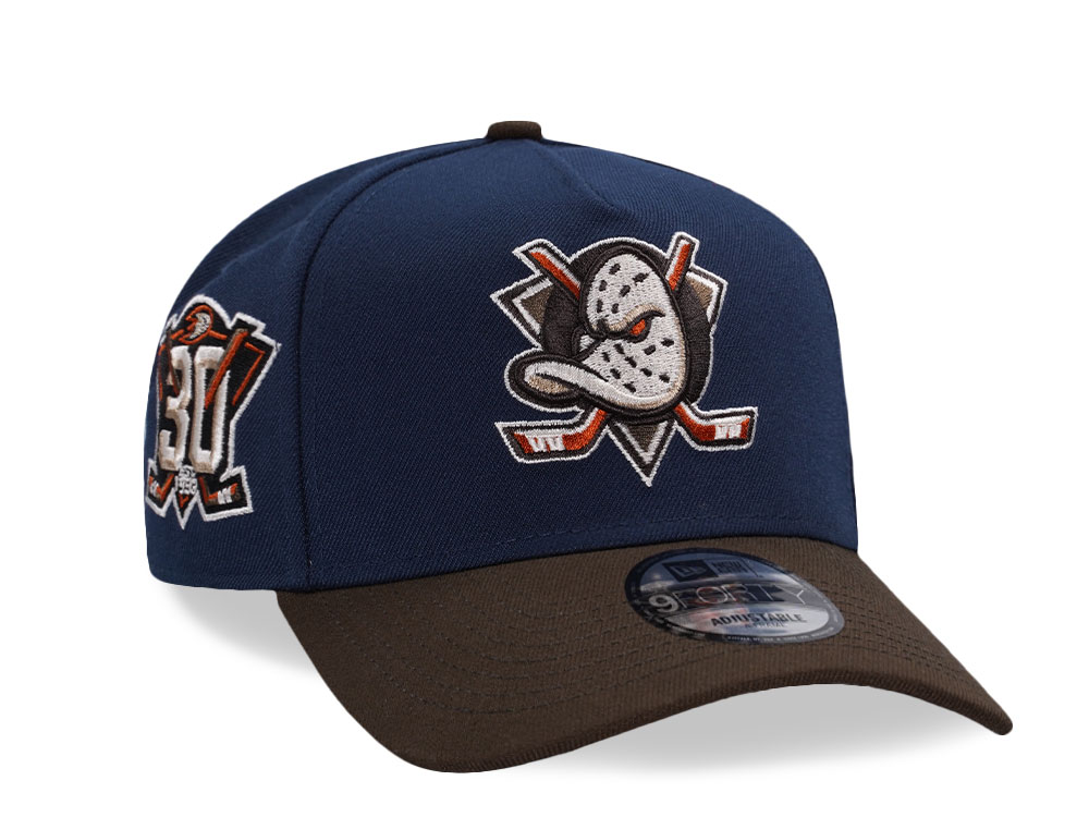 New Era Anaheim Ducks 30th Anniversary Two Tone Prime Edition 9Forty A Frame Snapback Cap