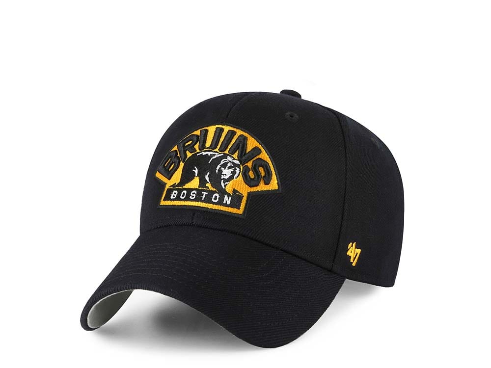 47Brand Boston Bruins Classic Black Strapback Cap