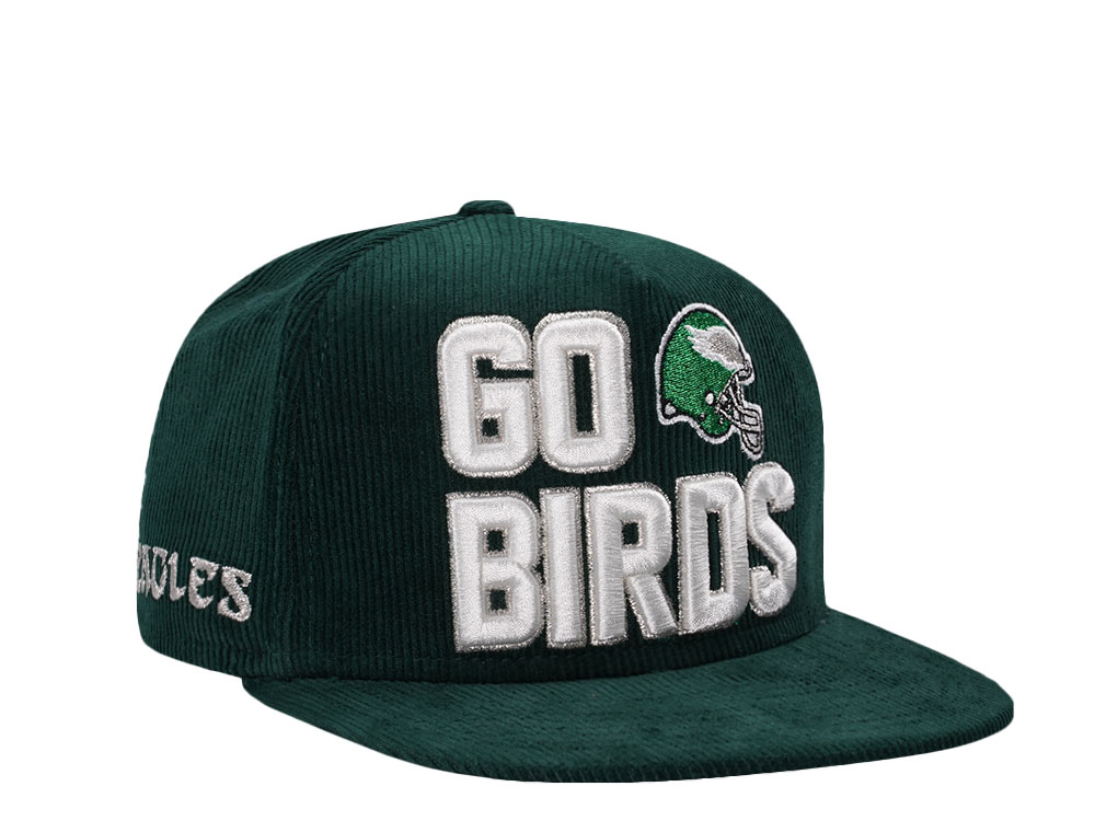 New Era Philadelphia Eagles Go Birds Corduroy Throwback Edition 59Fifty A Frame Fitted Cap