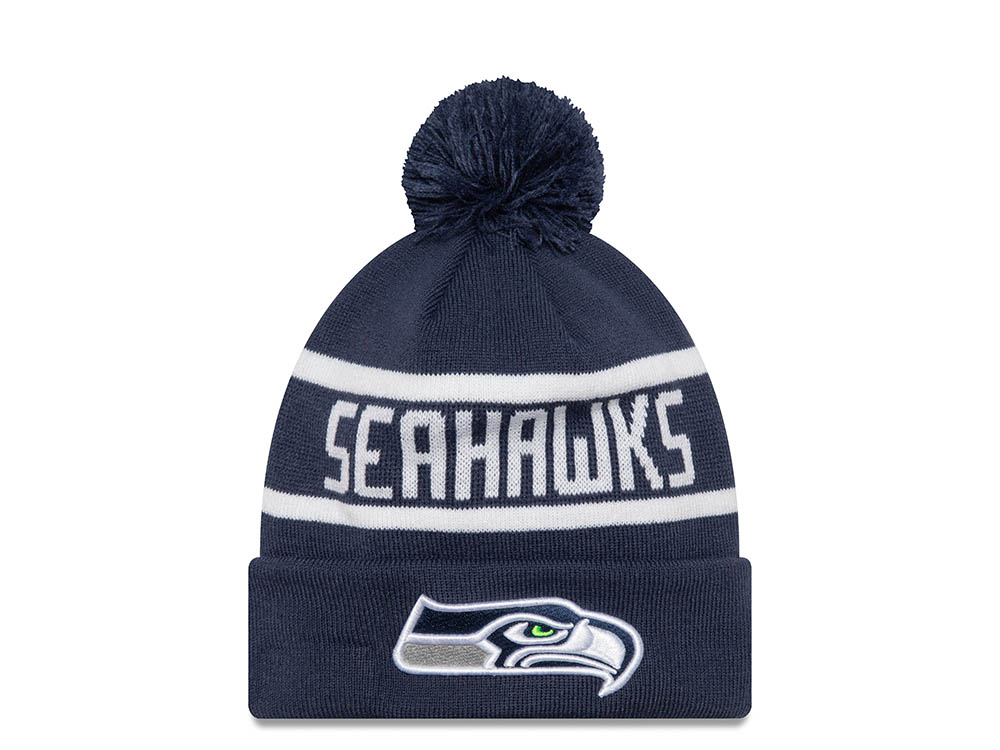 New Era Seattle Seahawks On The Cuff Navy Mütze