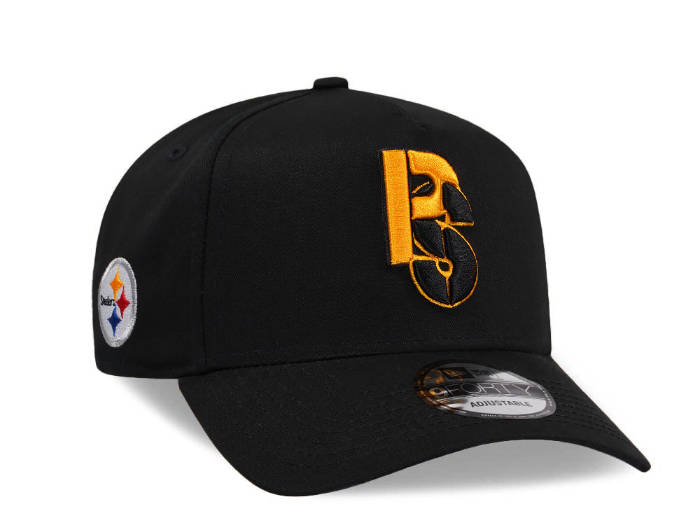 New Era Pittsburgh Steelers City Originals Black A Frame 9Forty Snapback Cap