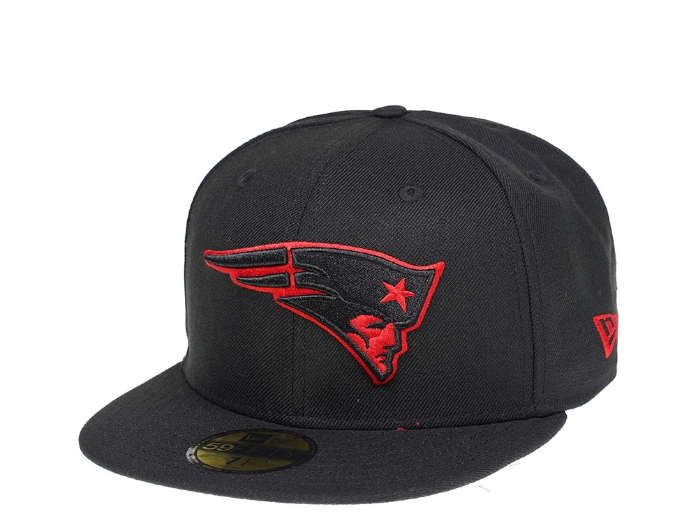 New Era New England Patriots Blackscarlet Edition 59Fifty Fitted Cap-758