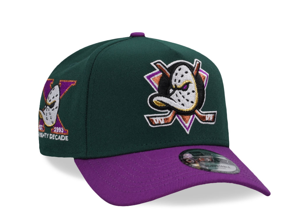 New Era Anaheim Ducks 10th Anniversary Evil Two Tone Edition 9Forty A Frame Snapback Cap