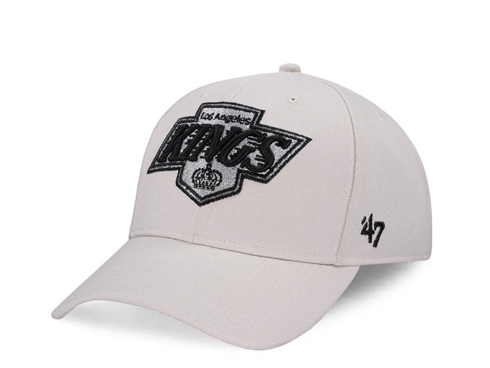 47Brand Los Angeles Kings Vintage Bone MVP Strapback Hat