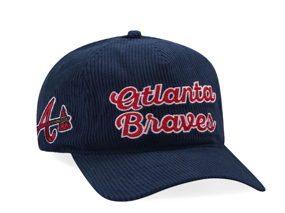 47Brand Atlanta Braves Navy Chainscript 47 Hitch Snapback Cap