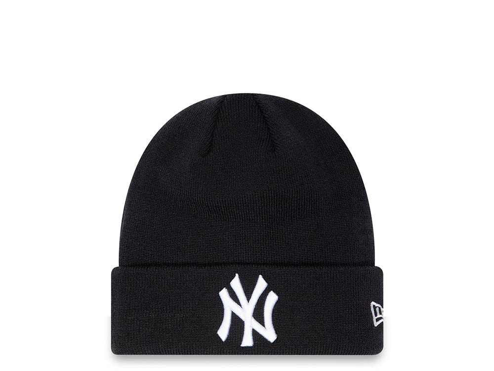 New Era New York Yankees Essential Cuff Beanie Black Knit