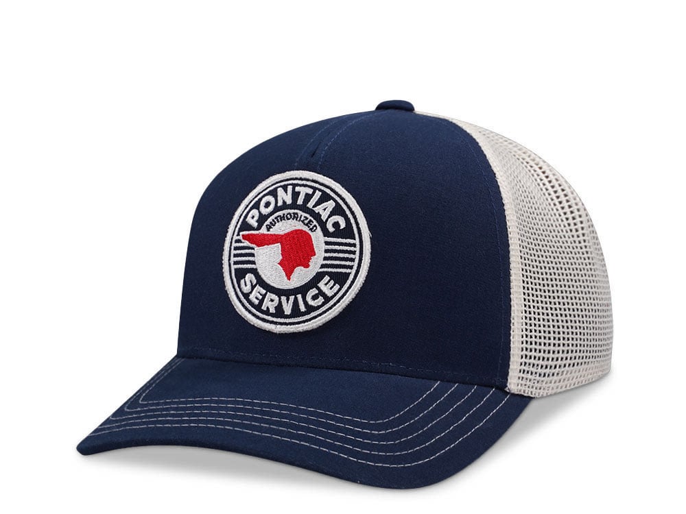 American Needle GM Pontiac Valin Navy Edition Trucker Snapback Cap