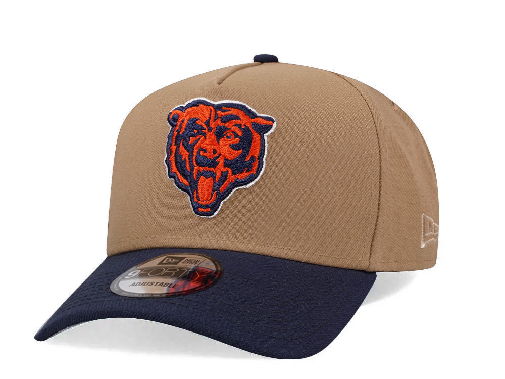 New Era Chicago Bears Khaki Two Tone Edition 9Forty A Frame Snapback Cap