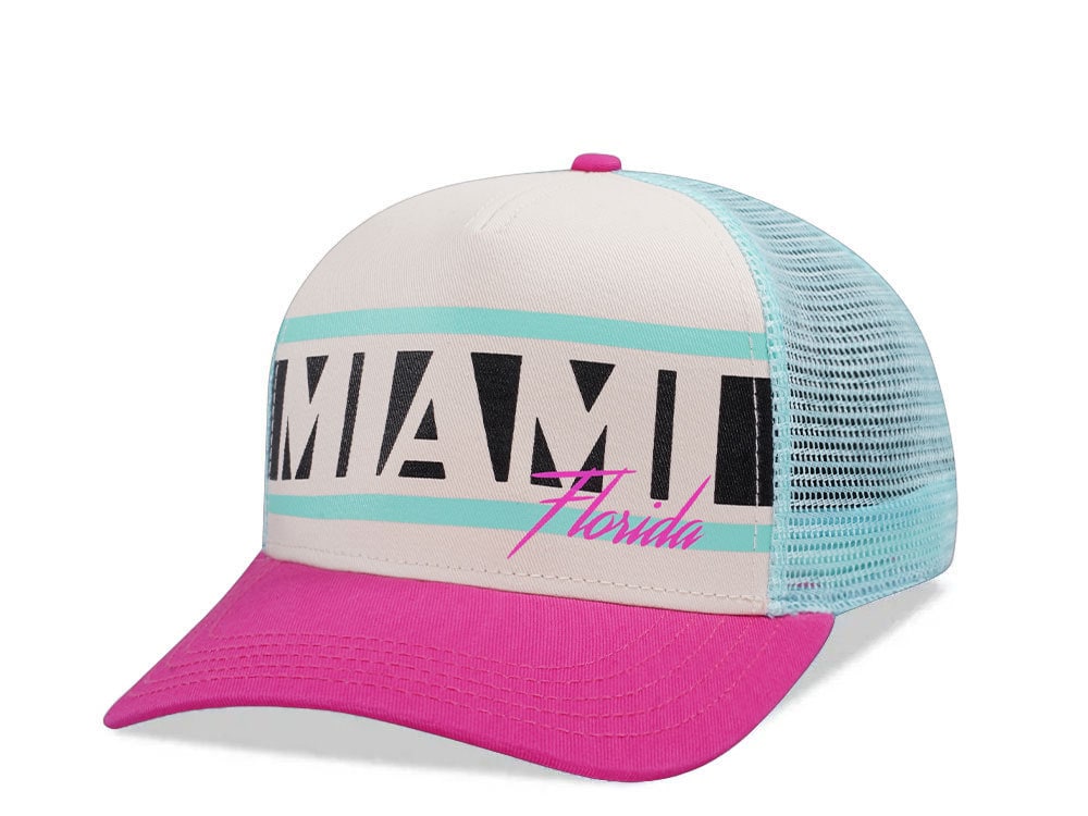 American Needle Miami Sinclair Ivory Edition Trucker Snapback Cap