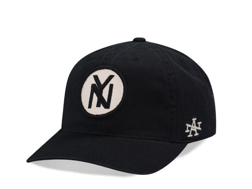 American Needle New York Yankees NL Hepcat Black Strapback Hat