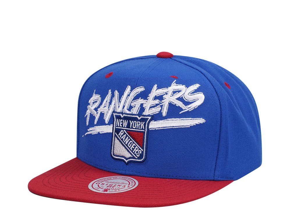 Mitchell & Ness New York Rangers Transcript Two Tone Snapback Cap