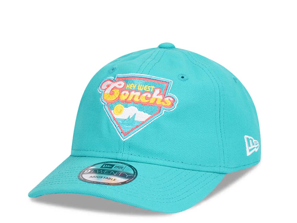 New Era Key West Conchs Teal 9Twenty Strapback Cap