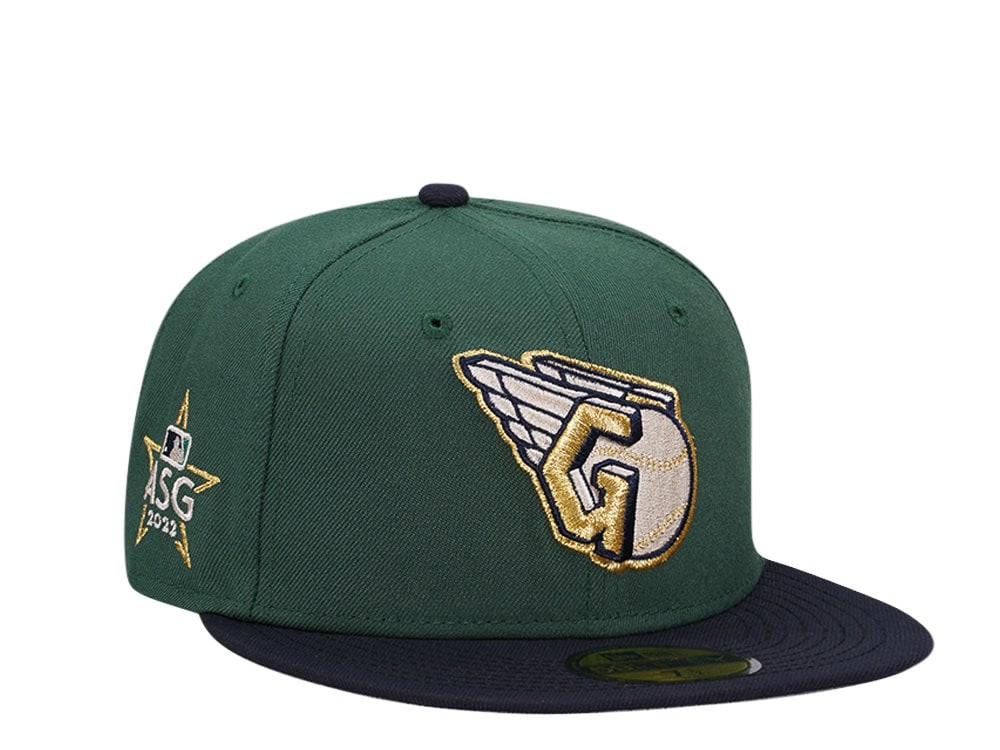 New Era Cleveland Guardians All Star Game 2022 Emerald Gold Two Tone Edition 59Fifty Fitted Cap