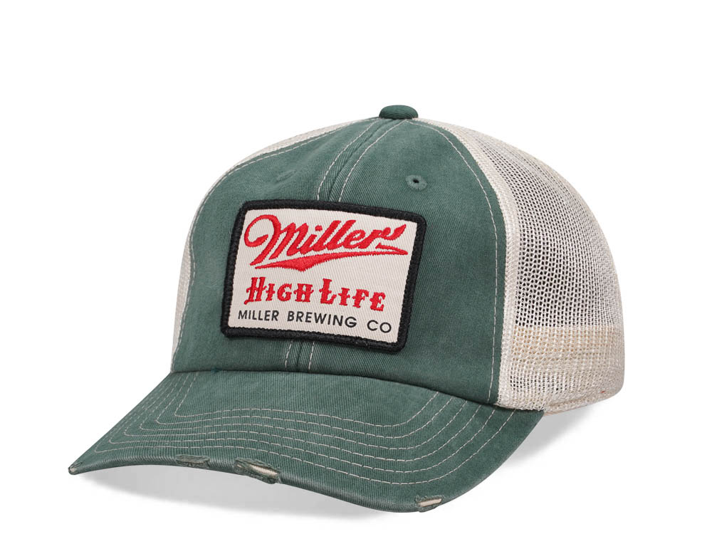 American Needle Miller High Life Orville Olive Trucker Snapback Hat