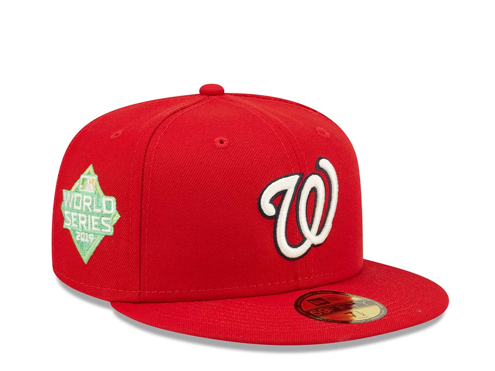 New Era Washington Nationals Citruspop Patch World Series 2019 59fifty Fitted Casquette