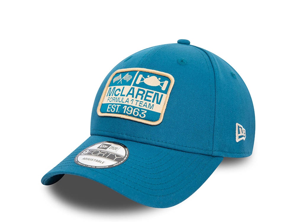 New Era McLaren Patch Blue 9Forty Strapback Hat