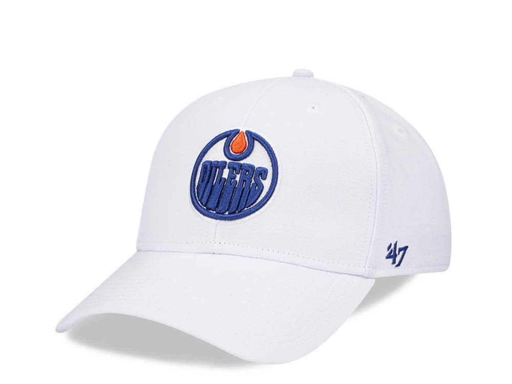 47Brand Edmonton Oilers White MVP Snapback Hat