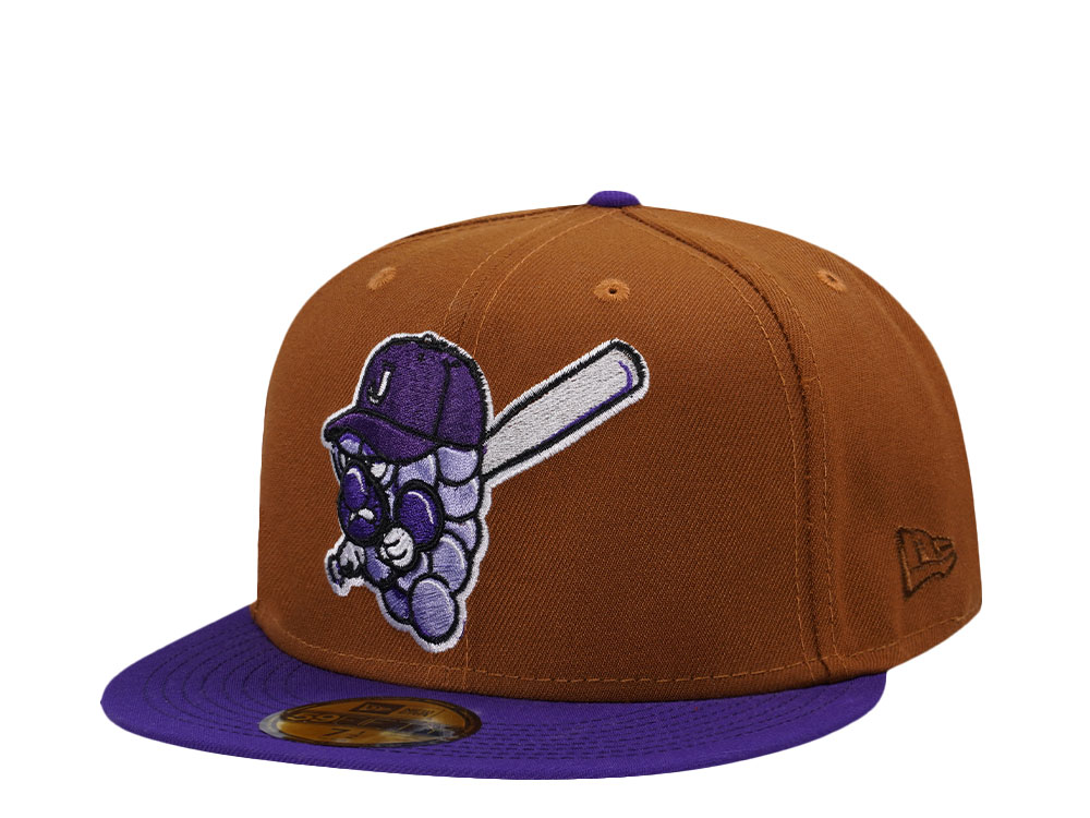 New Era Jamestown Jammers Peanut Two Tone Edition 59Fifty Fitted Cap