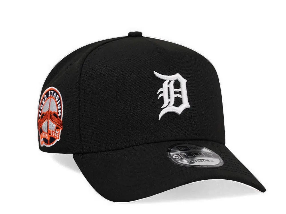 New Era Detroit Tigers Stadium Patch Black Edition 9Forty A Frame Snapback Cap