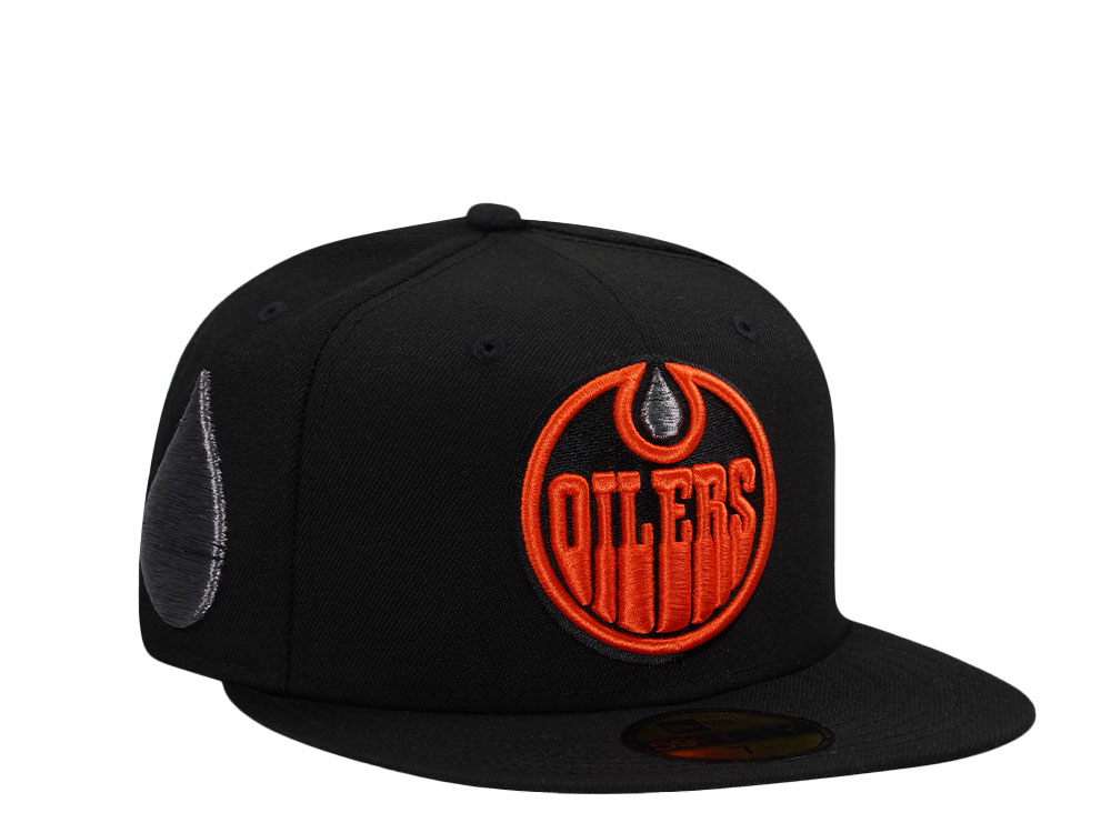 New Era Edmonton Oilers Black Drop Prime Edition 59Fifty Fitted Cap