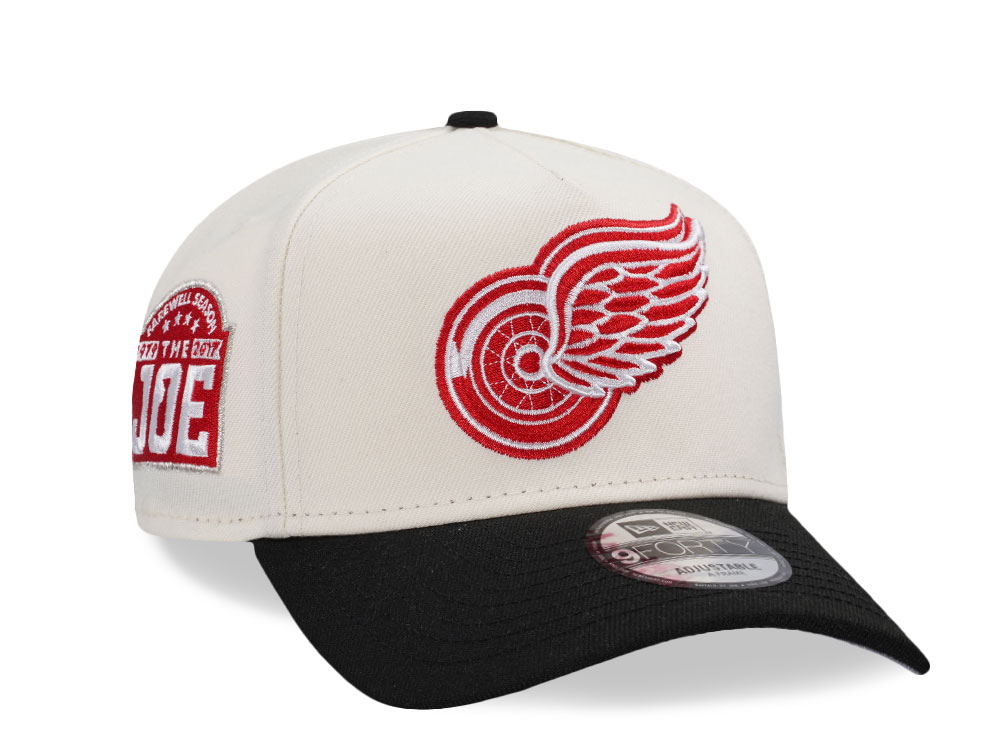 New Era Detroit Red Wings Farewell Season Joe Louis Arena Chrome Two Tone Edition 9Forty A Frame Snapback Cap