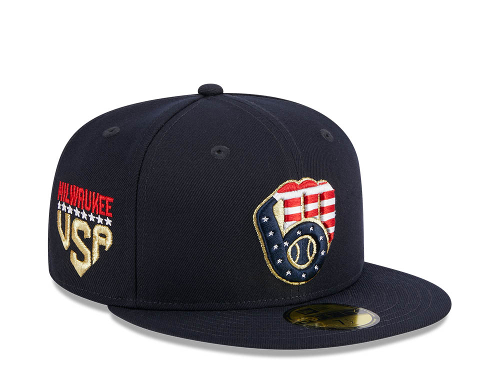 New Era Milwaukee Brewers 4th of July 23 Authentic On-Field 59Fifty Fitted Casquette