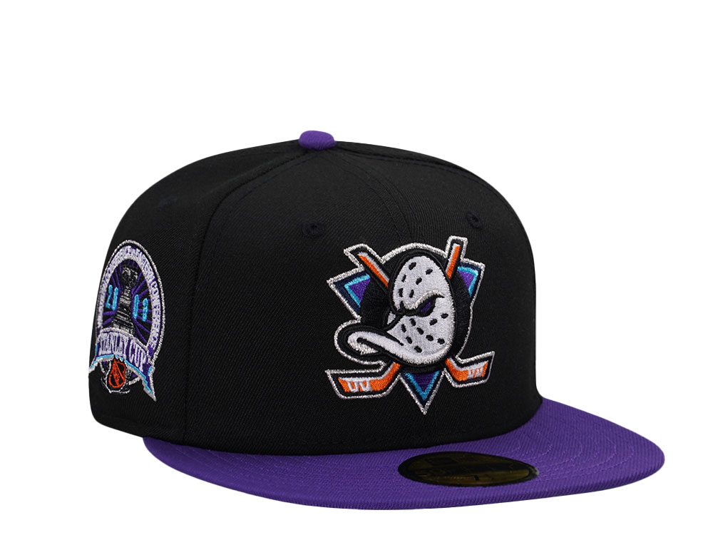 New Era Anaheim Ducks Stanley Cup 2003 Black Purple Two Tone Edition 59Fifty Fitted Cap