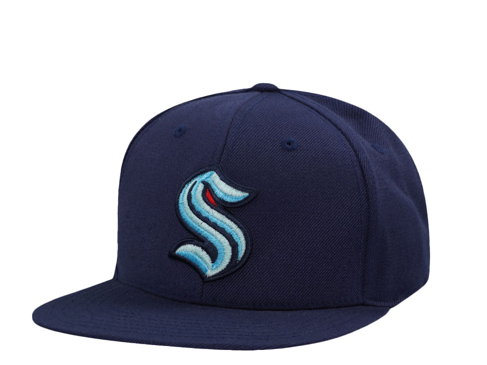 American Needle Seattle Kraken Navy Snapback Cap