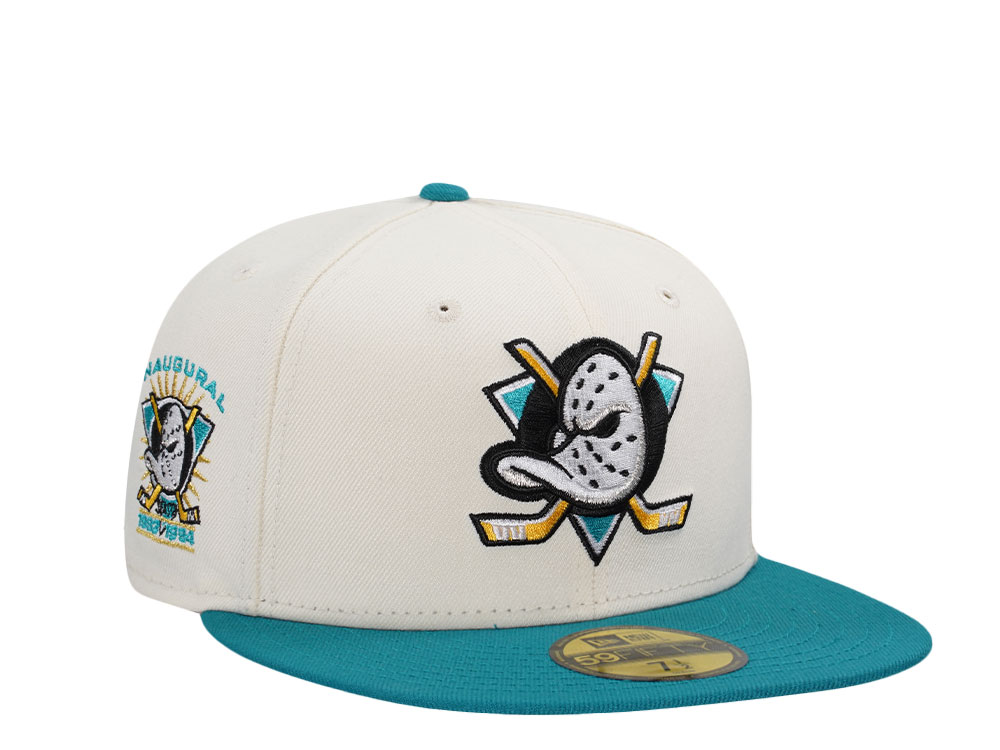 New Era Anaheim Ducks Inaugural Season Chrome Two Tone Edition 59Fifty Fitted Cap