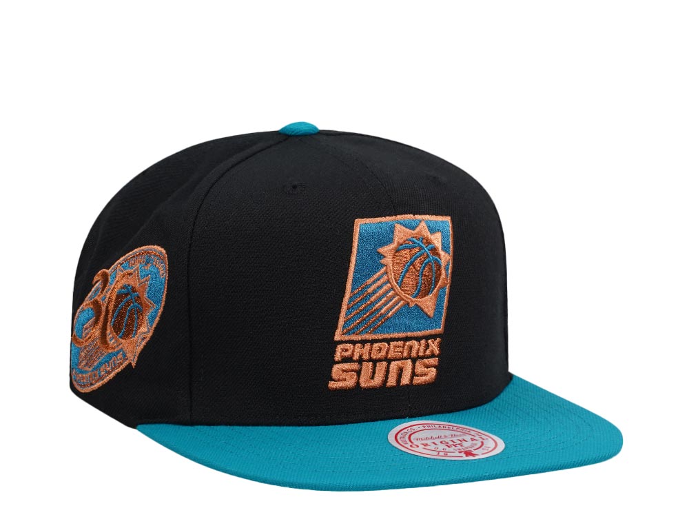 Mitchell & Ness Phoenix Suns 30th Anniversary Make Cents Black Two Tone Hardwood Classic Snapback Cap