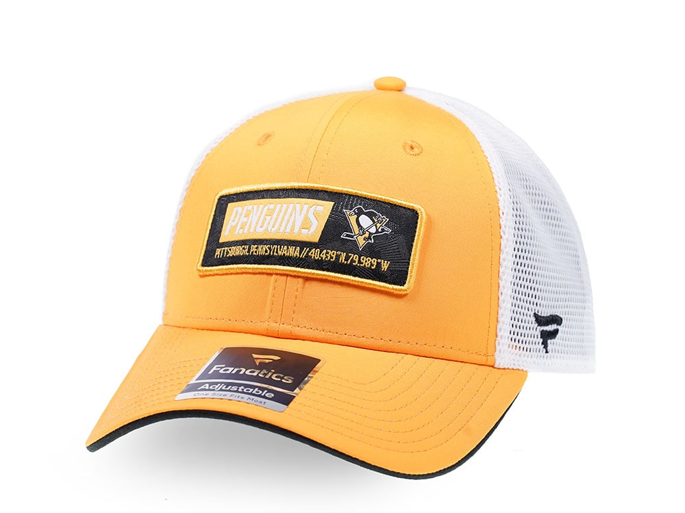 Fanatics Pittsburgh Penguins Yellow Iconic Trucker Snapback Cap