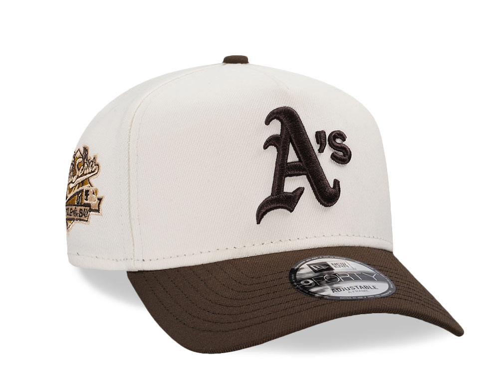 New Era Oakland Athletics World Series 1998 Chrome Two Tone Prime Edition 9Forty A Frame Snapback Cap