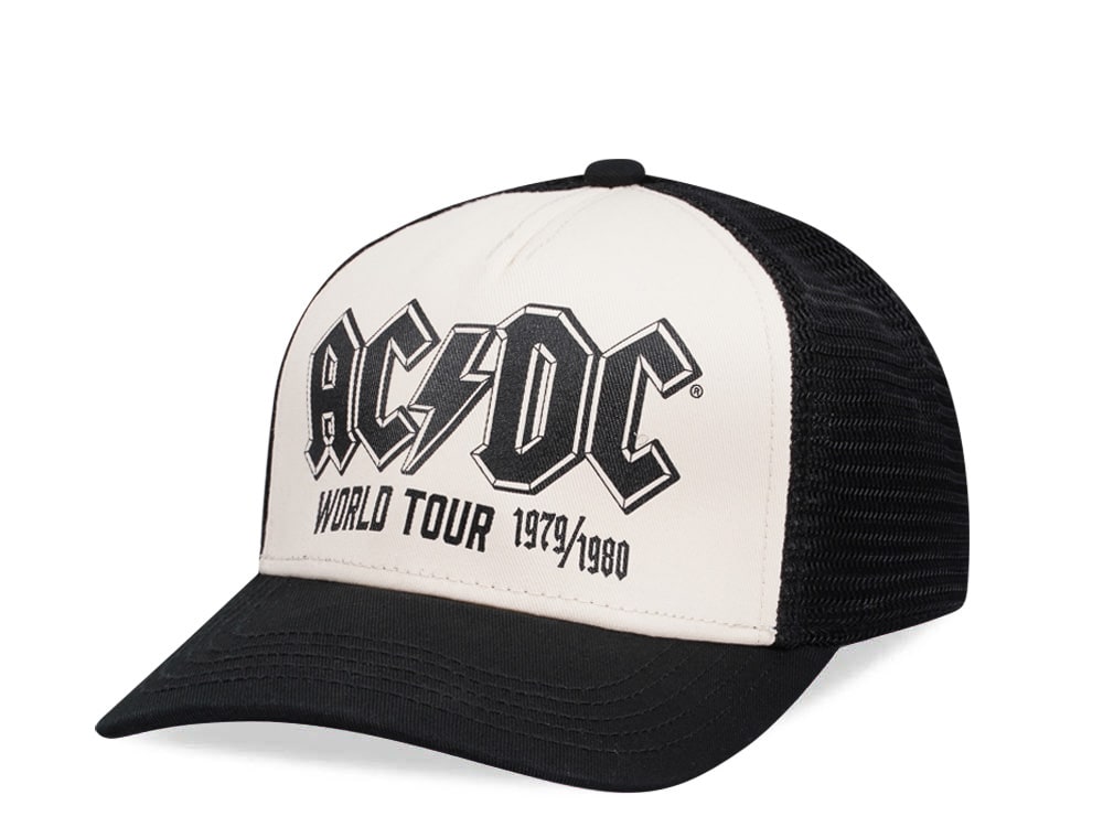 American Needle ACDC Siclair Black Trucker Snapback Hat