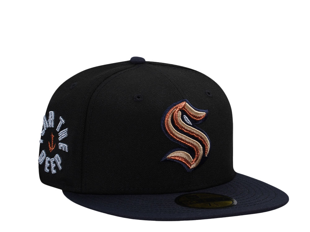 New Era Seattle Kraken Fear the Deep Sneaky Two Tone Edition 59Fifty Fitted Cap