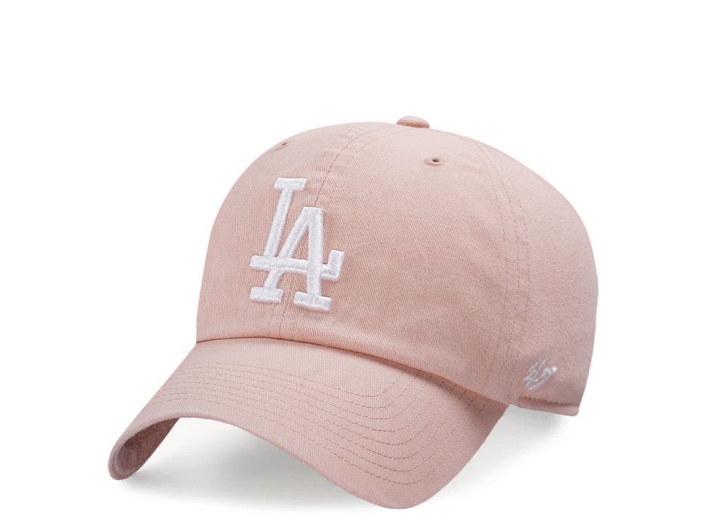 47Brand Los Angeles Dodgers Dusty Mauve Clean up Strapback Hat