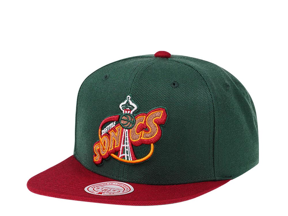 Mitchell & Ness Seattle Supersonics Team Two Tone HWC Snapback Cap