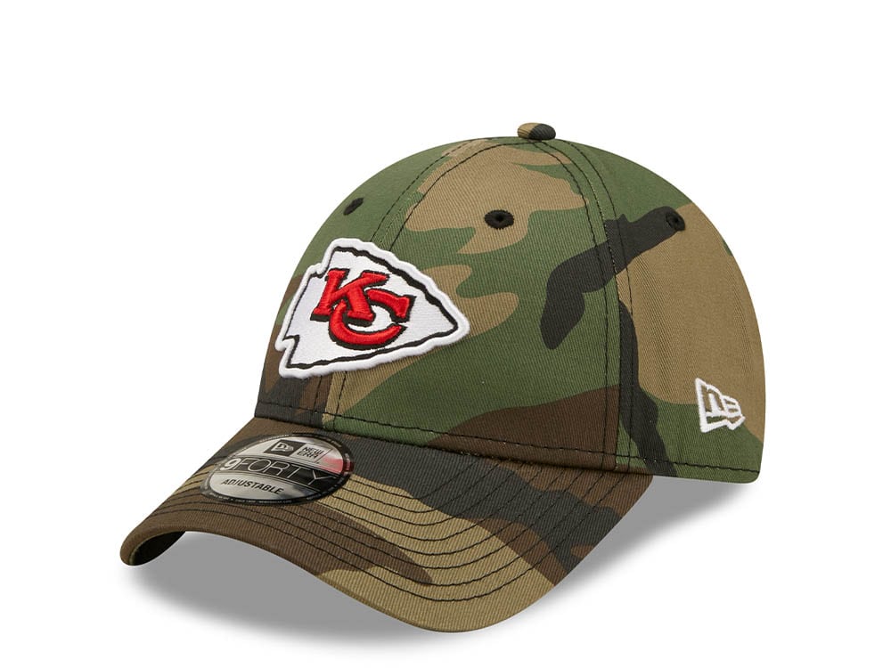 New Era Kansas City Chiefs Green Camo 9Forty Strapback Cap