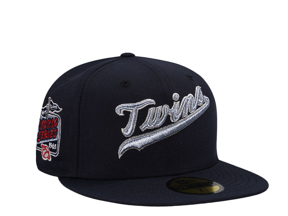 New Era Minnesota Twins World Series 1965 Navy Metallic Edition 59Fifty Fitted Hat