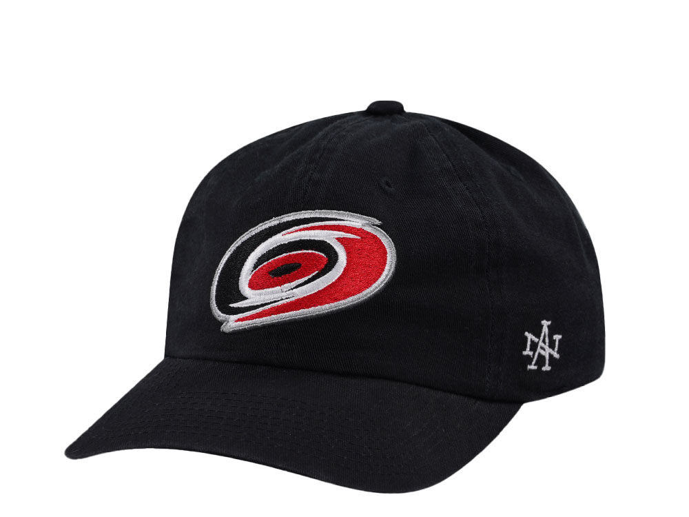 American Needle Carolina Hurricanes Ballpark Black Strapback Hat